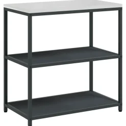 Keukenopslag met plank 90 x 50 x 92 cm Staal>vidaXL Outlet
