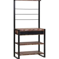 Keukenrek en Zwart 80 x 40 x 160 cm>vidaXL Discount