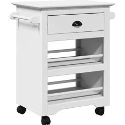 Trolleys*vidaXL Keukentrolley BODO 67,5x45x80 cm Wit