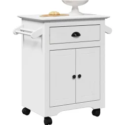 Trolleys*vidaXL Keukentrolley BODO 72x45x80 cm Wit