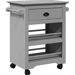Trolleys*vidaXL Keukentrolley BODO 67,5x45x80 cm Grijs