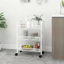 Keukentrolley 3-laags 46x26x54 cm ijzer>vidaXL Sale