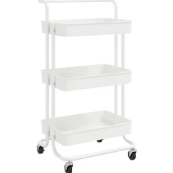 Keukentrolley 3-laags 42x35x85 cm ijzer en ABS>vidaXL New