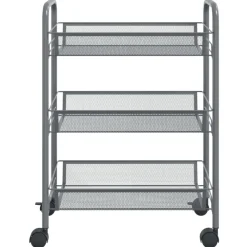 Trolleys*vidaXL Keukentrolley 3-laags 46x26x54 cm ijzer Grijs