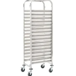 Keukentrolley 16-laags 38x55x163 cm roestvrij staal>vidaXL Best