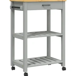 Keukentrolley MONZA 60x40x88,5 cm massief grenenhout>vidaXL Outlet