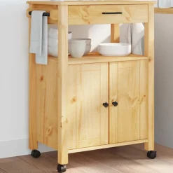 Keukentrolley MONZA 60x40x88,5 cm massief grenenhout>vidaXL Sale