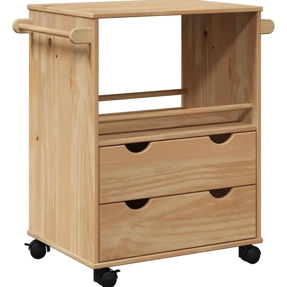 Keukentrolley OTTA 59x45x80 cm massief grenenhout>vidaXL