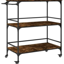 Keukentrolley 100,5x50x105 cm bewerkt hout kleurig>vidaXL Best