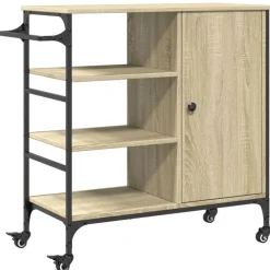 Keukentrolley 87,5x38,5x84,5 cm bewerkt hout kleur>vidaXL Discount