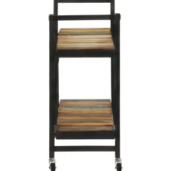 Trolleys*vidaXL Keukentrolley 87x36x81 cm massief gerecycled hout