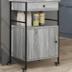 Keukentrolley 56x43x89,5 cm bewerkt hout eiken>vidaXL New