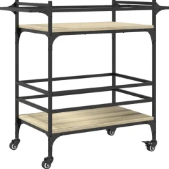 Keukentrolley 82x40x78,5 cm bewerkt hout kleurig>vidaXL Online