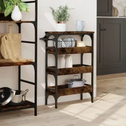 Keukentrolley 53x20x76 cm bewerkt hout kleurig><noscript><img width=