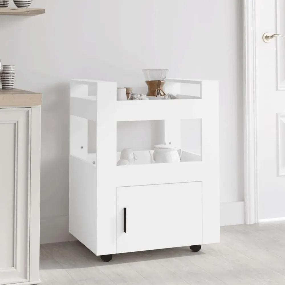 Keukentrolley 60x45x80 cm bewerkt hout>vidaXL Discount