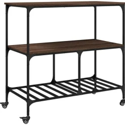 Keukentrolley 100x50x95 cm bewerkt hout ig>vidaXL Sale