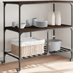 Keukentrolley 100x50x95 cm bewerkt hout ig>vidaXL Sale