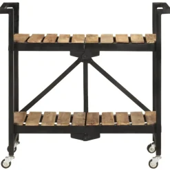 Trolleys*vidaXL Keukentrolley 87x36x81 cm massief mangohout