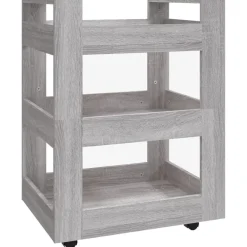 Keukentrolley 60x45x80cm bewerkt hout eikenkleurig>vidaXL Online