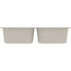 Keukenwasbak 76 x 48 x 30 cm Kwarts en hars><noscript><img width=