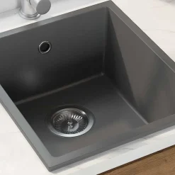 Sanitair & Loodgietersbenodigdheden*vidaXL Keukenwasbak 38 x 44 x 20 cm Graniet Grijs