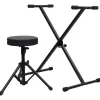 Keyboardstandaard en -kruk zwart>vidaXL Discount