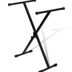 Kunst & Entertainment*vidaXL Keyboardstandaard verstelbaar enkelvoudig X-frame