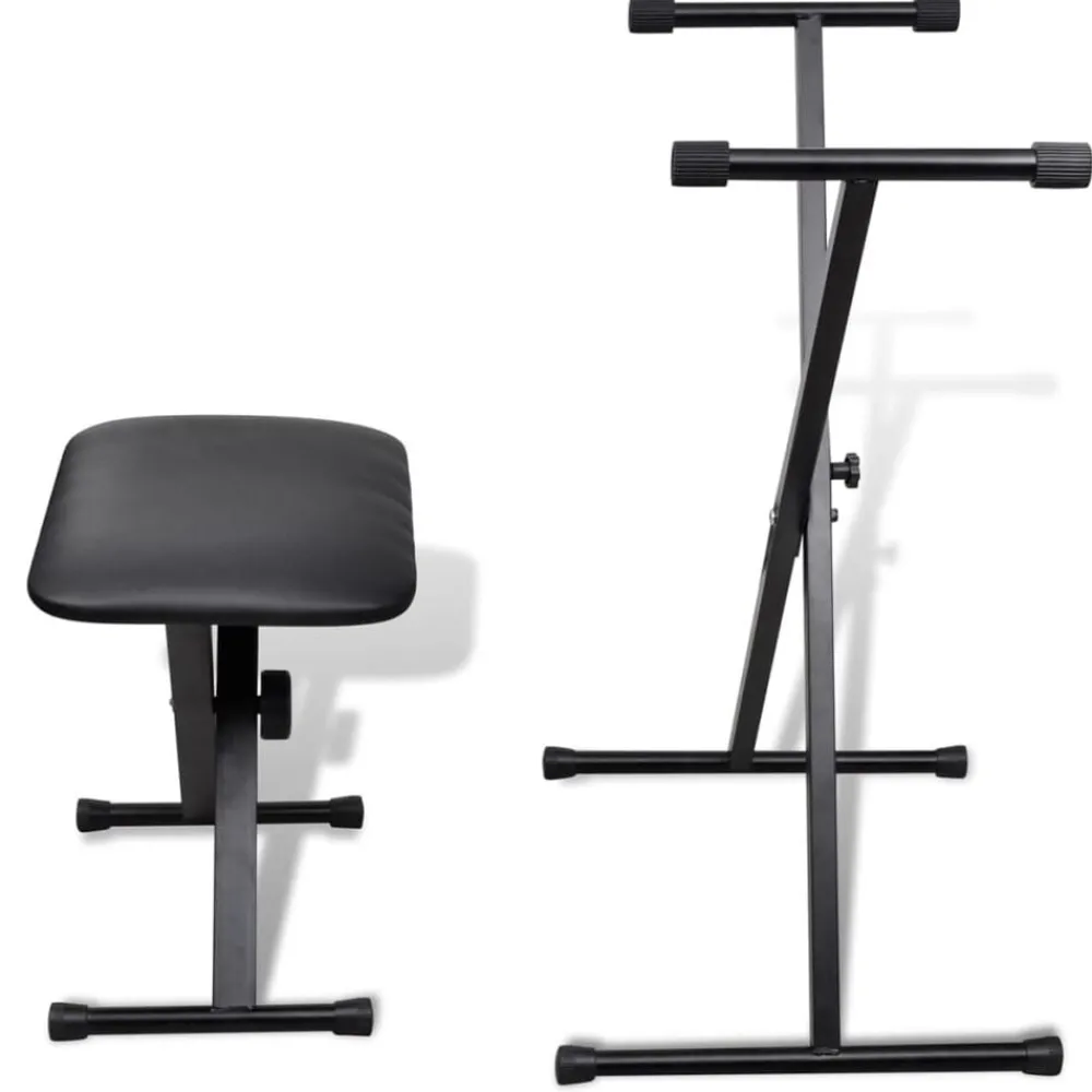 Keyboardstandaard en -kruk verstelbaar>vidaXL Best