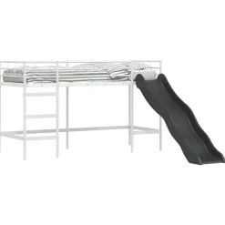 Kinder loft bedframe met glijbaan Wit en Antraciet 75 x 190 cm>vidaXL Discount