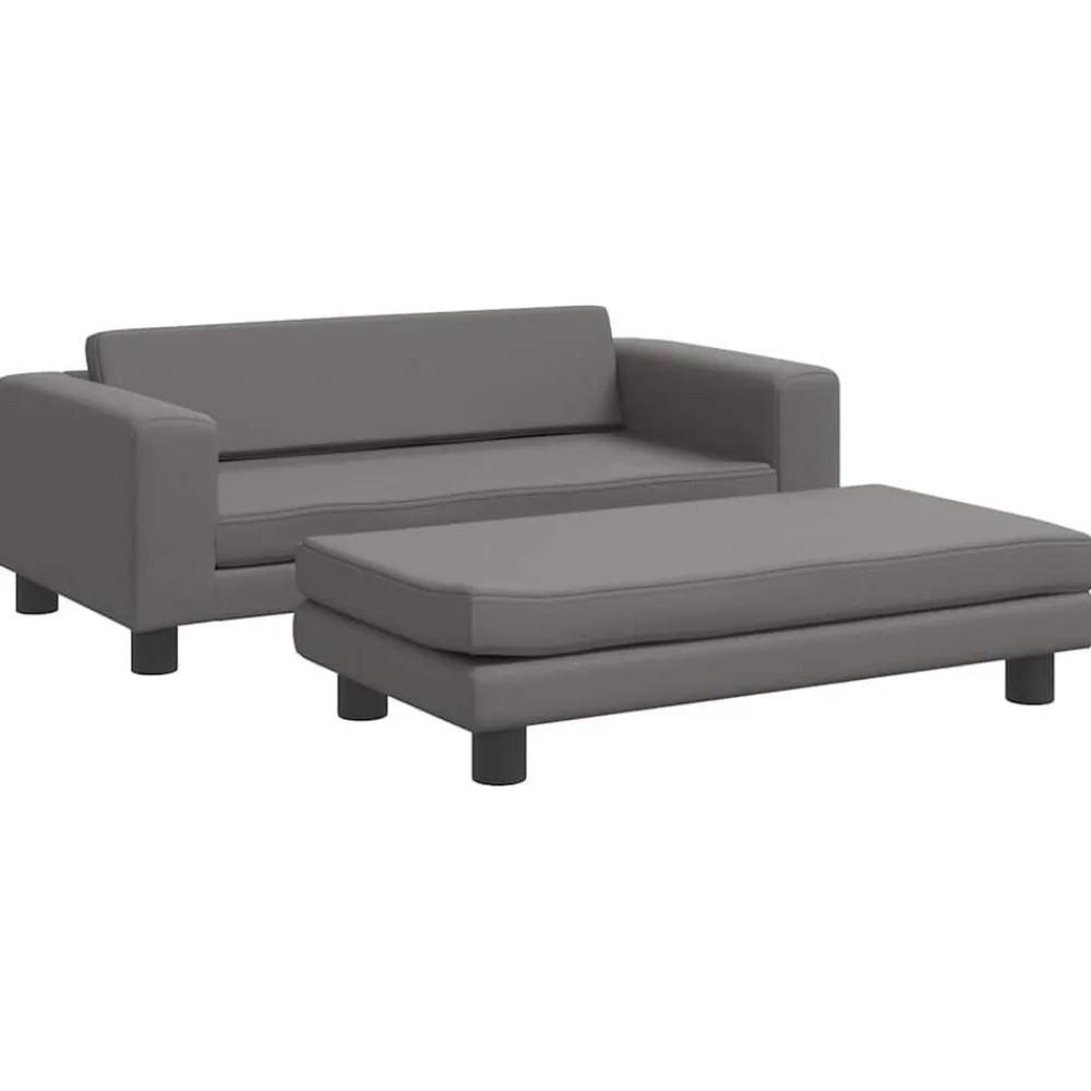 Kinderbank met voetensteun 100x50x30 cm kunstleer>vidaXL Outlet