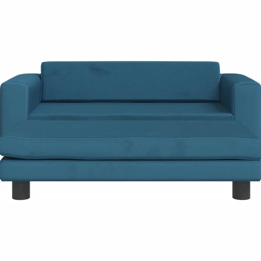 Kinderbank met voetensteun 100x50x30 cm fluweel>vidaXL Outlet