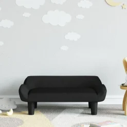 Meubelen Voor Baby'S & Peuters*vidaXL Kinderbank 70x40x24 cm fluweel Zwart