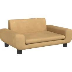 Meubelen Voor Baby'S & Peuters*vidaXL Kinderbank 70x45x33 cm fluweel Bruin