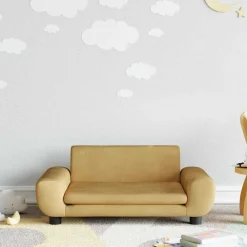 Meubelen Voor Baby'S & Peuters*vidaXL Kinderbank 70x45x33 cm fluweel Bruin