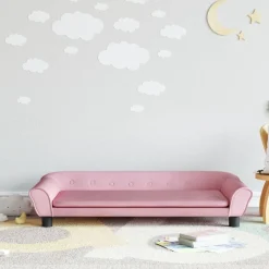 Meubelen Voor Baby'S & Peuters*vidaXL Kinderbank 100x50x26 cm fluweel Roze