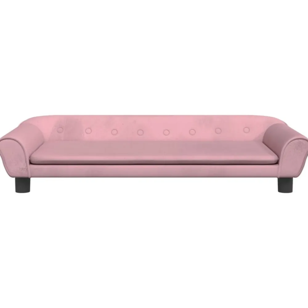 Meubelen Voor Baby'S & Peuters*vidaXL Kinderbank 100x50x26 cm fluweel Roze