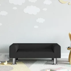 Meubelen Voor Baby'S & Peuters*vidaXL Kinderbank 70x45x26,5 cm fluweel Zwart
