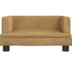Meubelen Voor Baby'S & Peuters*vidaXL Kinderbank 60x40x30 cm fluweel Bruin