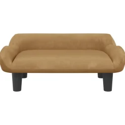 Meubelen Voor Baby'S & Peuters*vidaXL Kinderbank 70x40x24 cm fluweel Bruin