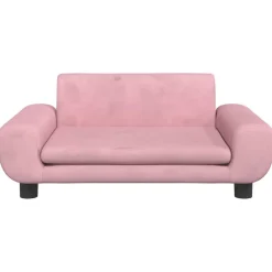 Meubelen Voor Baby'S & Peuters*vidaXL Kinderbank 70x45x33 cm fluweel Roze