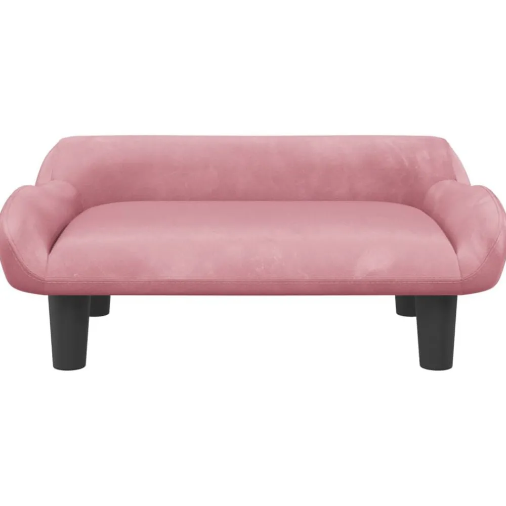 Meubelen Voor Baby'S & Peuters*vidaXL Kinderbank 70x40x24 cm fluweel Roze