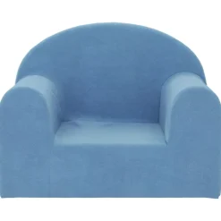 Meubelen Voor Baby'S & Peuters*vidaXL Kinderbank zacht pluche Blauw