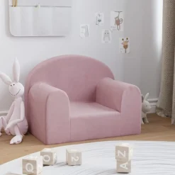 Meubelen Voor Baby'S & Peuters*vidaXL Kinderbank zacht pluche Roze