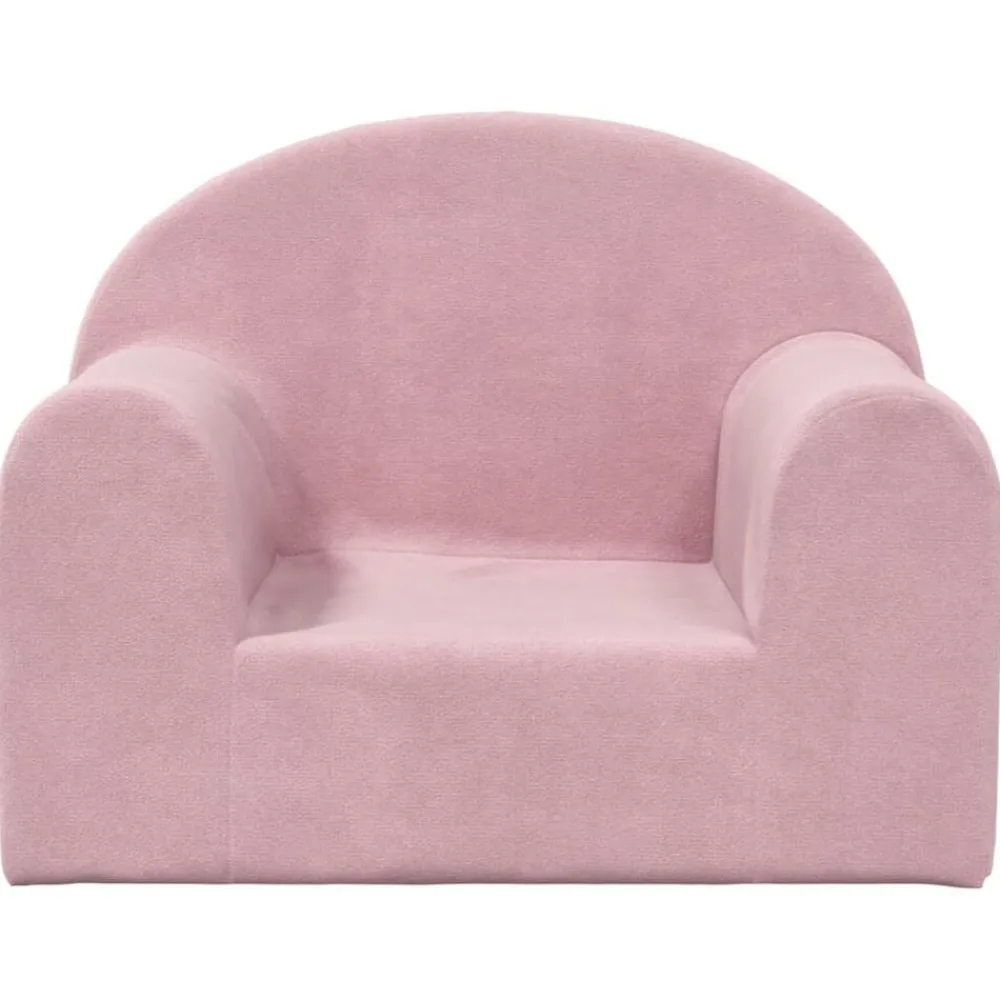 Meubelen Voor Baby'S & Peuters*vidaXL Kinderbank zacht pluche Roze