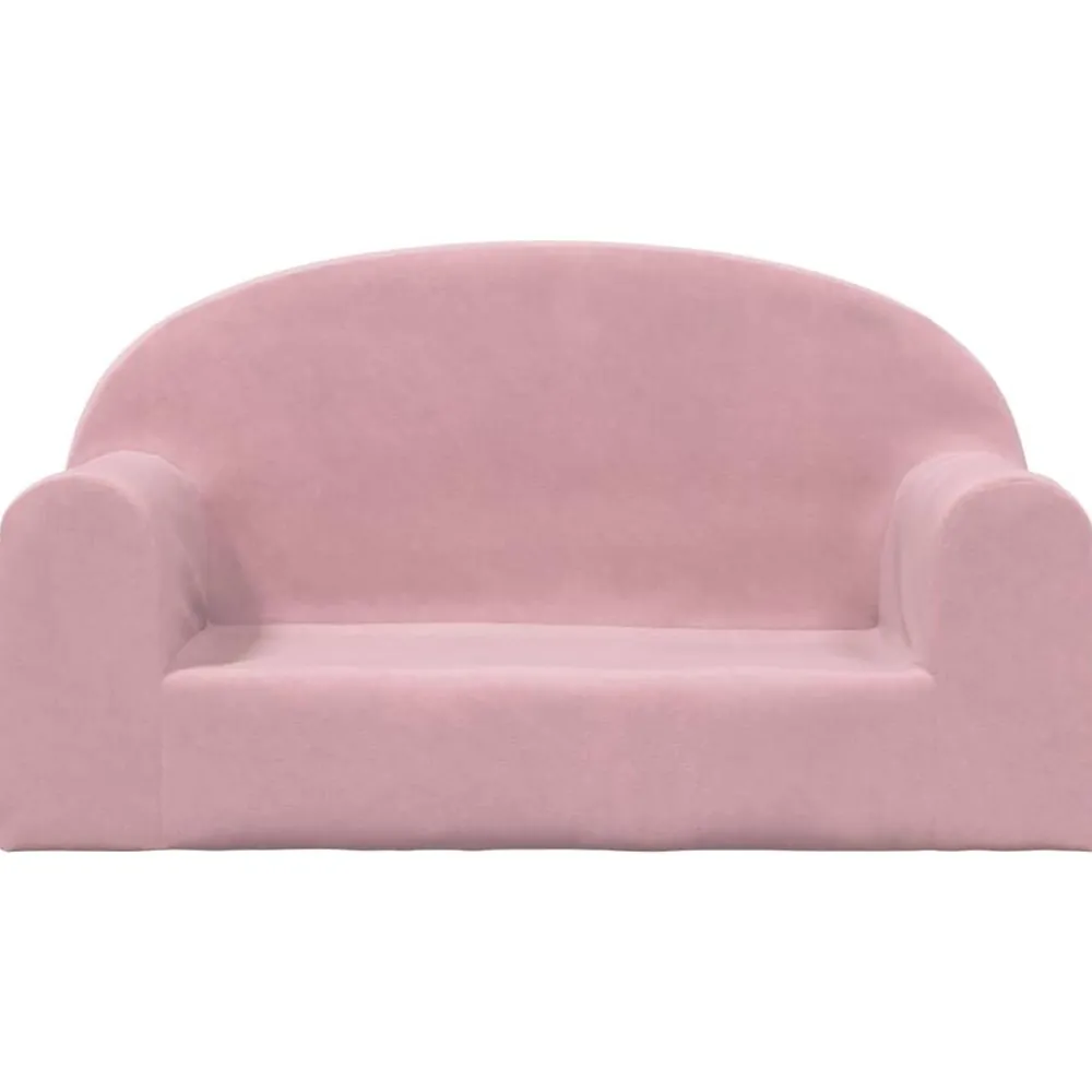 Meubelen Voor Baby'S & Peuters*vidaXL Kinderbank 2-zits zacht pluche Roze