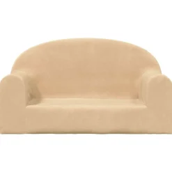 Meubelen Voor Baby'S & Peuters*vidaXL Kinderbank 2-zits zacht pluche crèmekleurig Cr&egrave;me