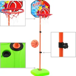 Speelgoed*vidaXL Kinderbasketbalring- en balset