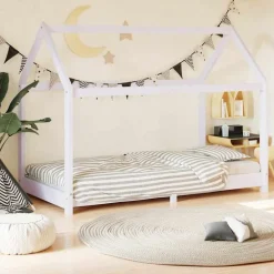 Kinderbedframe massief grenenhout 70x140 cm>vidaXL Outlet