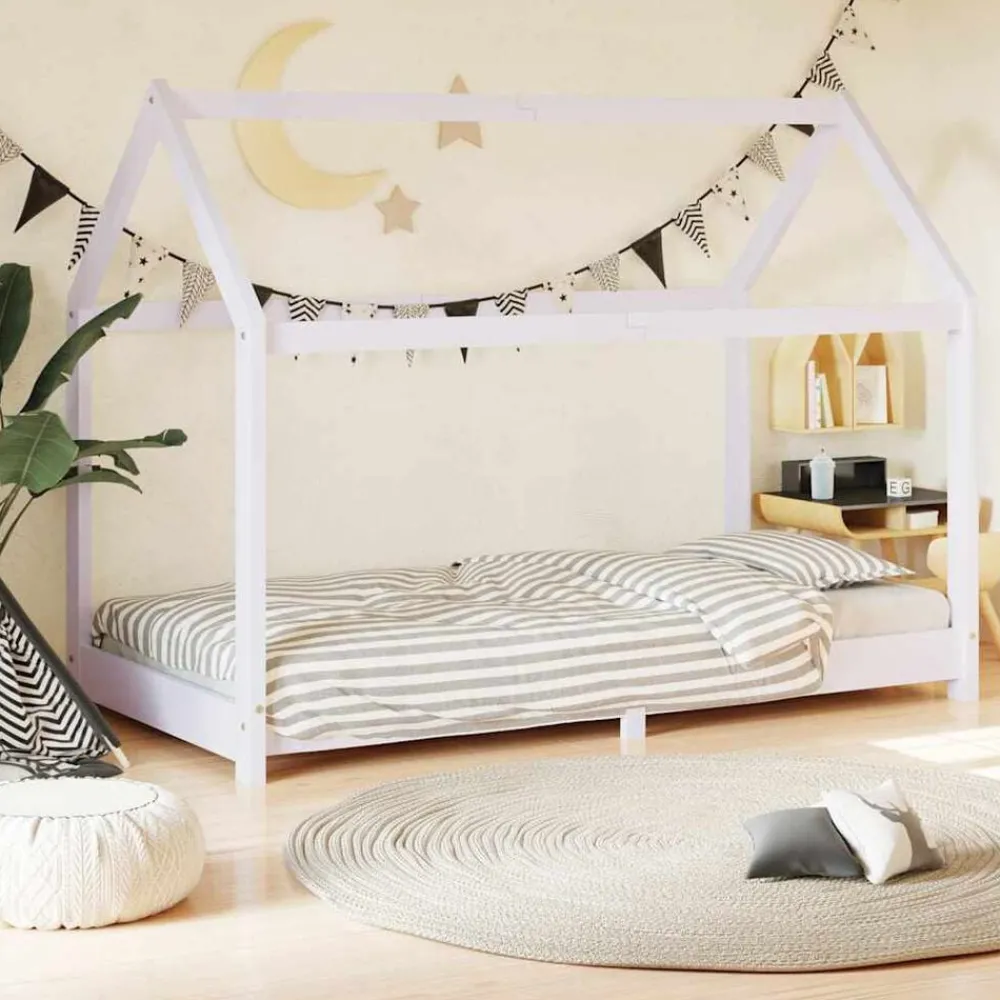 Kinderbedframe massief grenenhout 70x140 cm>vidaXL Outlet