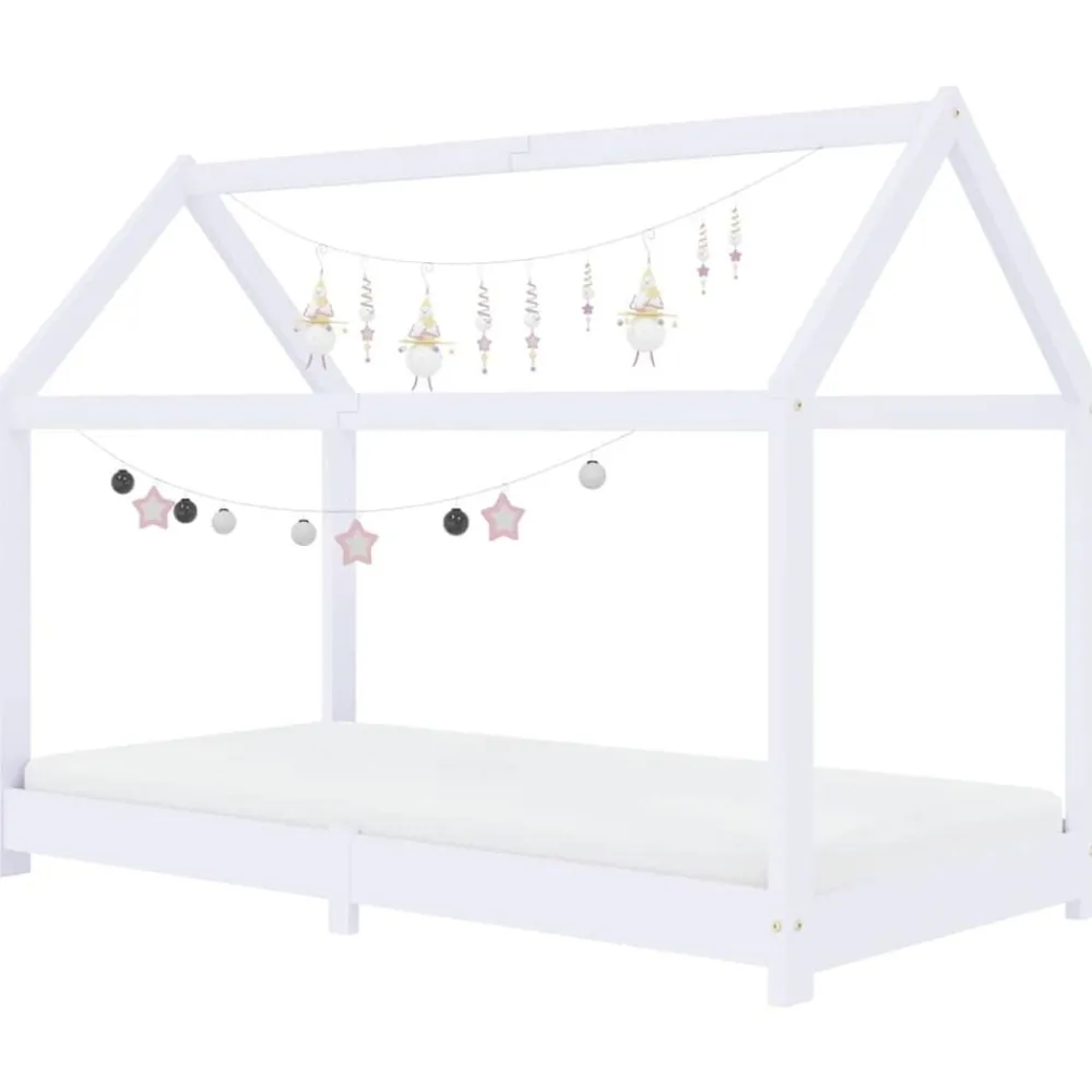 Kinderbedframe massief grenenhout 70x140 cm>vidaXL Outlet